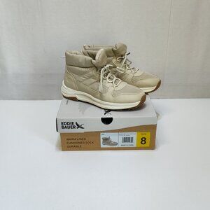 Eddie Bauer Winter Boots WMNS 8M Balasana Faux Fur Warm Lined Durable Cushioned